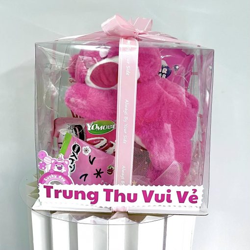 H130 Hoa Bánh Kẹo Snack Box Màu Tím