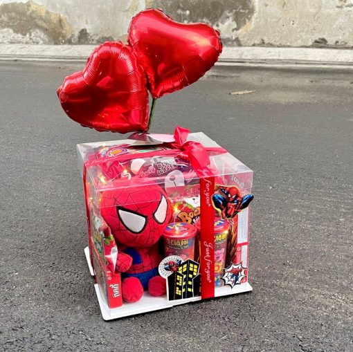 H141 Hoa Bánh Kẹo Snack Box Spiderman (1)